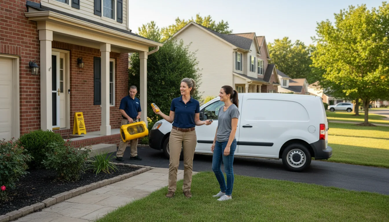 Residential water damage restoration in Ethel, MS